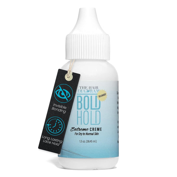 - Bold Hold Extreme Creme Reloaded - Strong Hold Glue for Lace Front Wigs and Hair Systems - Invisible Bonding - Non Toxic - No Odor or Latex - Humidity & Water Resistant- 1.3Oz