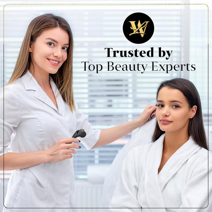 Derma Roller for Skin, Hair & Beard – Women and Men Titanium Microneedling Roller for Face & Scalp, Safe & Easy to Use 0.25Mm