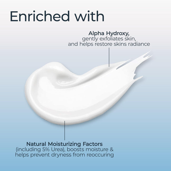 Intensive Repair Body Lotion for Dry Skin with Alpha Hydroxy, Body Moisturizer for Very Dry Skin, Moisturizes, Exfoliates and Conditions, Fragrance Free and Paraben Free, 16.9 Fl Oz Bottle