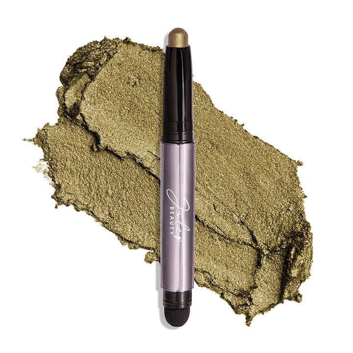 Eyeshadow 101 Cream-To-Powder Waterproof Shadow Stick – Champagne Shimmer – Long-Lasting, Crease-Proof, Medium Golden-Beige Shimmer Cream Eyeshadow with Built-In Smudger