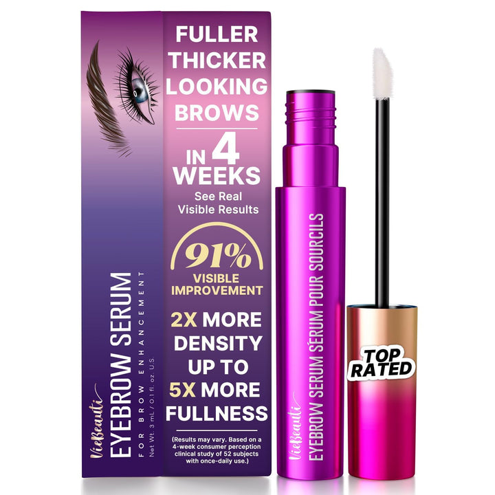 Lash Serum for Eyelash Growth: Eyelash Growth Serum with Advanced Formula to Boost Longer Fuller and Thicker Looking Lashes - Vegan & Cruelty-Free for Sensitive Eyes 3Ml