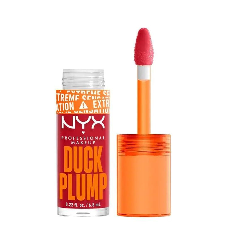 Duck Plump High Pigment Lip Gloss, Lip Plumper Gloss with Spicy Ginger - Clearly Spicy