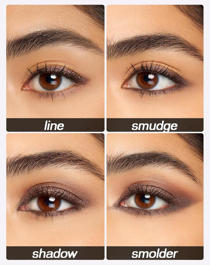Mitlume Perfect Color Duo-Shadow Liner 2-In-1 Eyeliner & Eyeshadow - Taileden Shadow Liner Duo Plum Eyeshadow Stick - 2-Piece Smolder Stick Set to Make Your Light Eyes Pop (Smokeshow + Gaze)