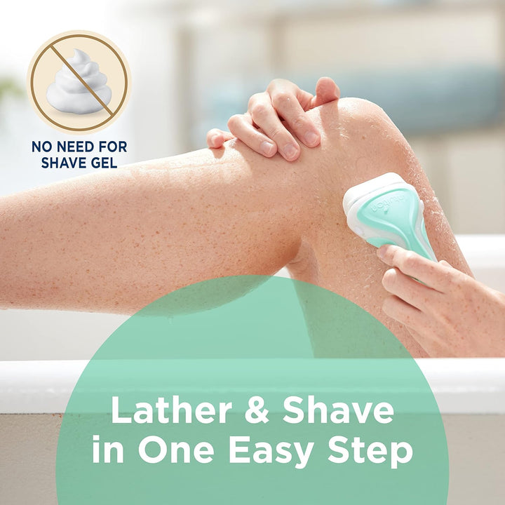 Razors for Women with Sensitive Skin | 1 Razor & 2  Razor Blades Refill with Organic Aloe
