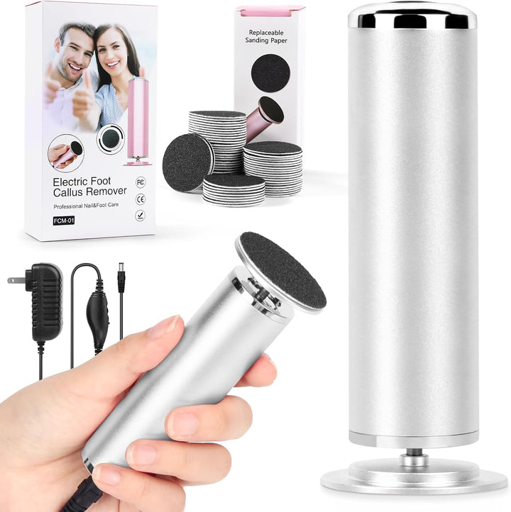 Electric Foot Callus Remover: Adjustable Speed Foot File for Cracked Heels - Working Women'S Summer Pedicure Tool with 60Pcs Sandpaper Discs - Dead Skin Remover for Dry Feet At-Home