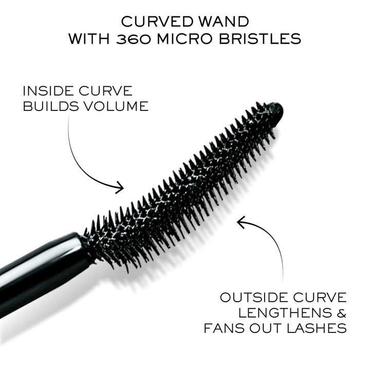 Lash Idôle Lash-Lifting & Volumizing Mascara - Black Mascara for Instant Volume, Length & Lift - Smudge Proof & up to 24H Wear - Black