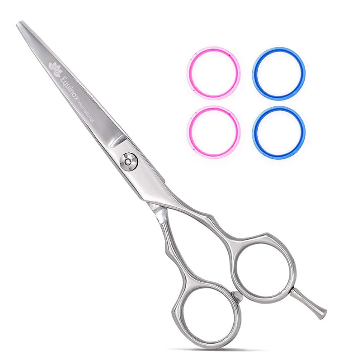 Equinox Professional Razor Edge Series Barber Hair Cutting Scissors - Japanese Stainless Steel Salon Scissors - 6.5” Overall Length - Fine Adjustment Tension Screw - Premium Shears for Hair Cutting