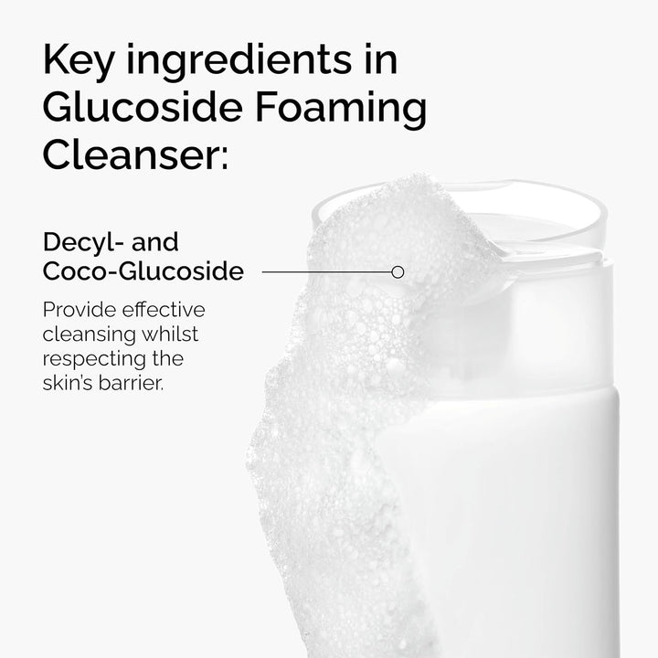 The Ordinary Glucoside Foaming Cleanser, Gentle Foaming Face Wash for All Skin Types Including Sensitive Skin, 5.1 Fl Oz
