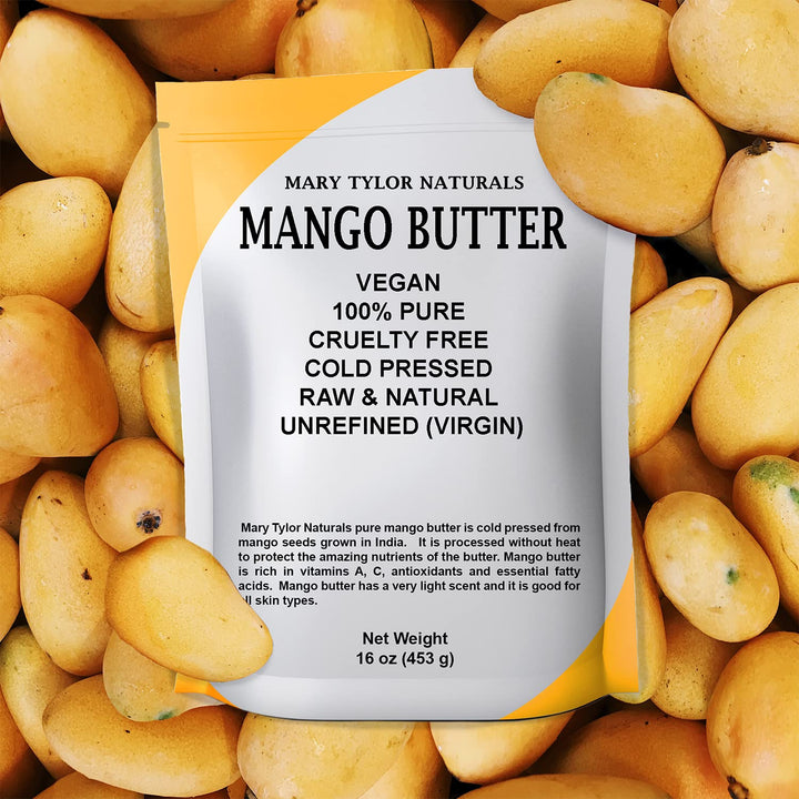 Mango Butter 1 Lb Cold Pressed, Unrefined,Raw Pure Mango Butter —