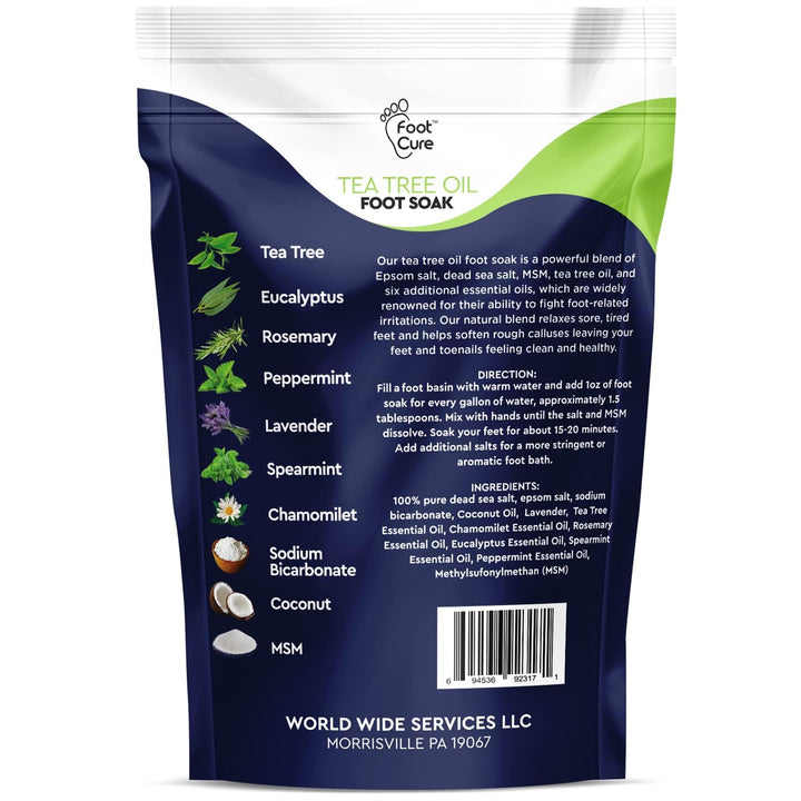 Exfoliator & Callus Remover Pedicure Set – Care Kit Includes File for Dead Skin, Tea Tree Oil Soak Salts, Urea Cream 40 Percent Removal Gel Made in USA, Ivory, 4 Piece