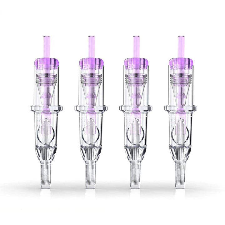 Cartridge Needles, 20Pcs Mixed Sizes 3RL 5RL 5RM 7RM Disposable Tattoo Needles Cartridge round Liner Shader Magnum for Cartridge Tattoo Pen Machine Permanent Makeup Tattoo Supplies
