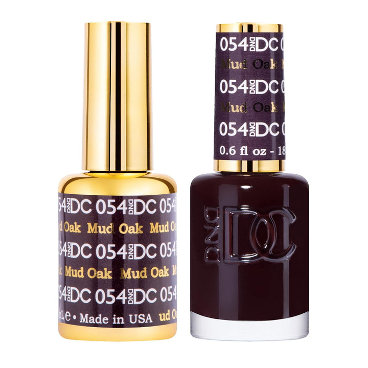 DND Gel Polish Set, Brown Collection, UV/LED Gelpolish and Air Dry Nail Lacquer, Matching Chip-Free Polish Duo, 0.5 Fl Oz Each