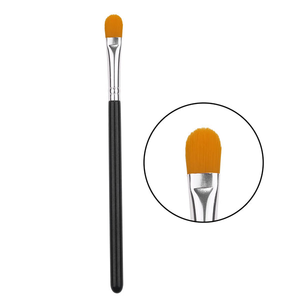 Extra Flat round Brush Eyebrow Concealer Brush，Concealer Brushs，Flat Makeup Brush，Brow Brushes (E32)