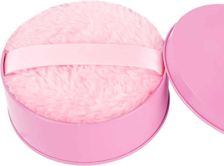Powder Puff, 6'' Powder Puff for Body Powder,Body Powder Puffs and Container,Oversize Dust Puffs for Women