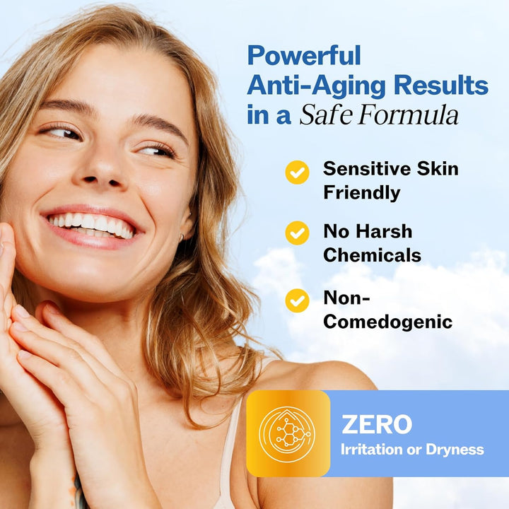 anti Aging Retinol Face Cream for Women – Wrinkle & Neck Cream for Firming, Retinol Moisturizer for Face with Hyaluronic Acid, Hydrating Night Cream for Fine Lines, Collagen Boost