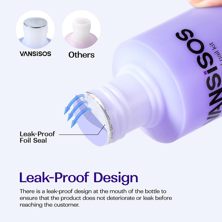 Professional Acrylic Nail Liquid for Nail: 4Fl.Oz Acrylic Liquid with Nail Brush for Beginners at Home DIY Nail Salon Use Non-Yellowing Mma-Free