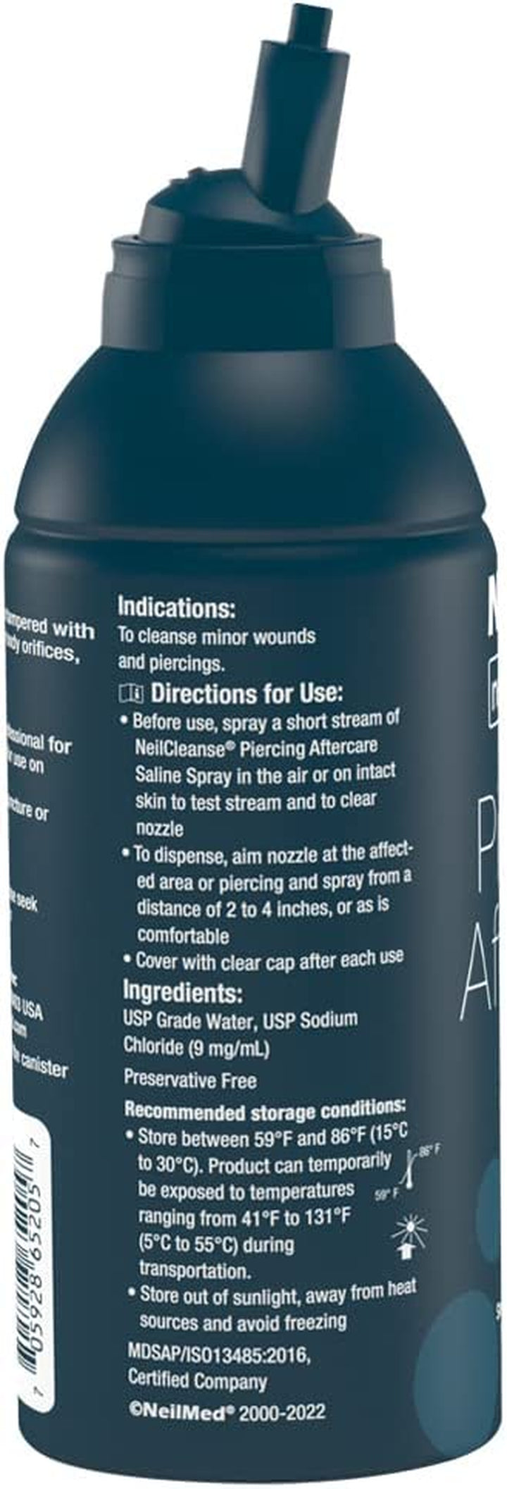 Neilcleanse Piercing Aftercare, Fine Mist, 6.3 Fluid Ounce