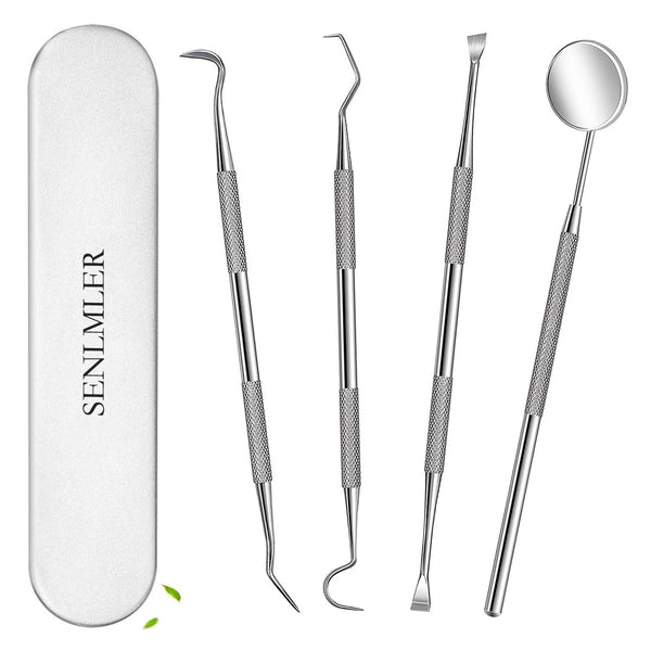 Dental Tools, Professional Plaque Remover Teeth Cleaning Tool Kit, Stainless Steel Dental Pick Tartar Scraper Tooth Cleaner, Oral Care Hygiene Set for Dentist Personal Pets with Storage Box