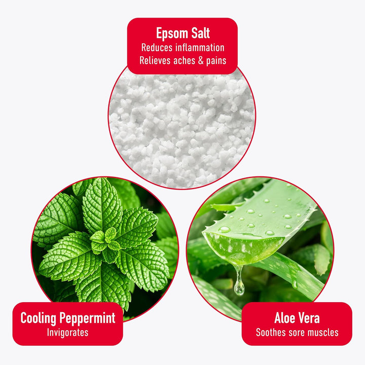 Epsom Salt Foot Gel, 4 Ounce, Soothing Relief for Painful, Tired, Aching Feet, Ditch the Foot Bath for Instant Relief