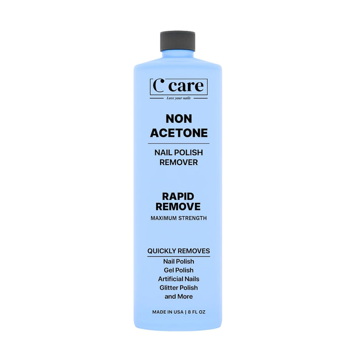 100% Pure Acetone Nail Polish Remover | Professional Quality | Easy to Use | Rapidly Removes Natural, Gel, Acrylic, and Glitter Nails | 8 Fl Oz