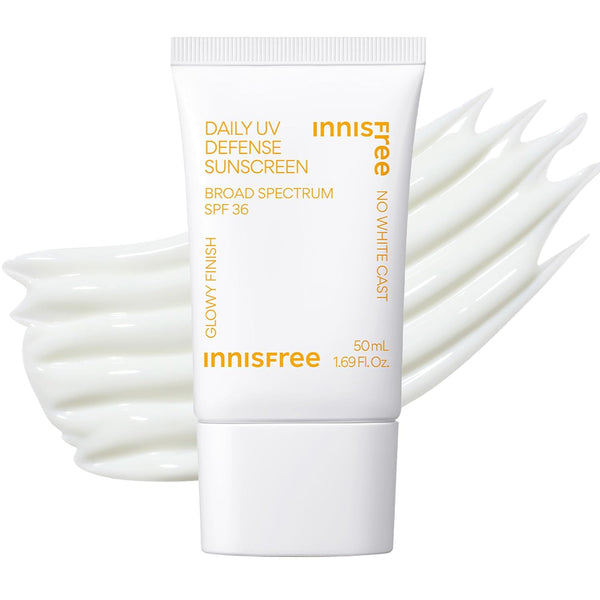 Daily UV Defense SPF 36 – Korean Face Sunscreen, Invisible Finish, Broad Spectrum, No White Cast, Lightweight, Hydrating