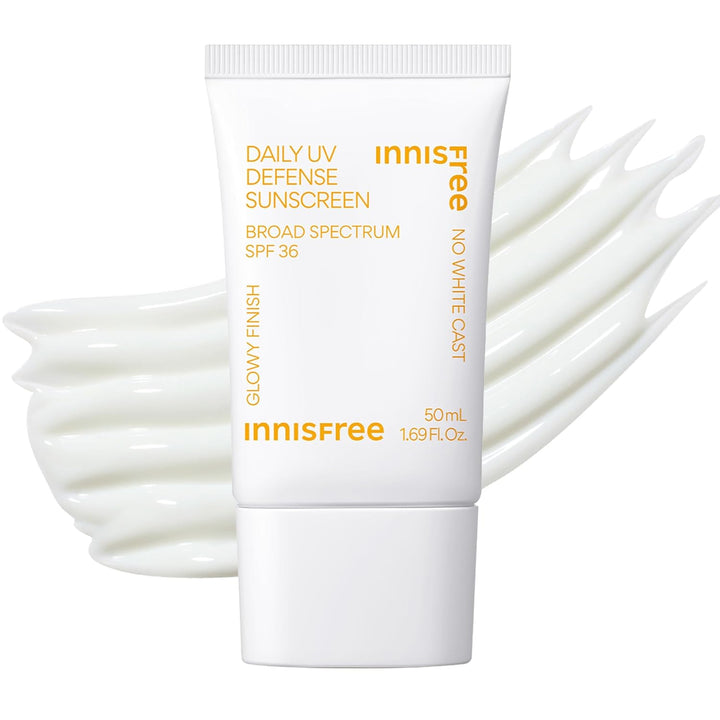 Daily UV Defense SPF 36 – Korean Face Sunscreen, Invisible Finish, Broad Spectrum, No White Cast, Lightweight, Hydrating