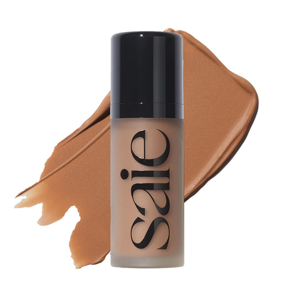 Dew Bronze - Hydrating Liquid Bronzer Stick for a Sun Kissed Glow - Liquid Contour Stick Infused with Nourishing Skin Care Ingredients - Sculpted Face Makeup Essential - Sand (0.4 Oz)