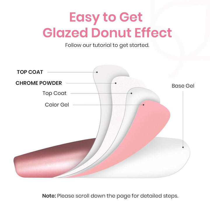 Beetles White Chrome Nail Powder for Gel Nails Pearl Cromer Nail Powder Mirror Effect Nails Gel Polish Glitter Manicure Holographic Pigment Nails Art Design Gifts for Women