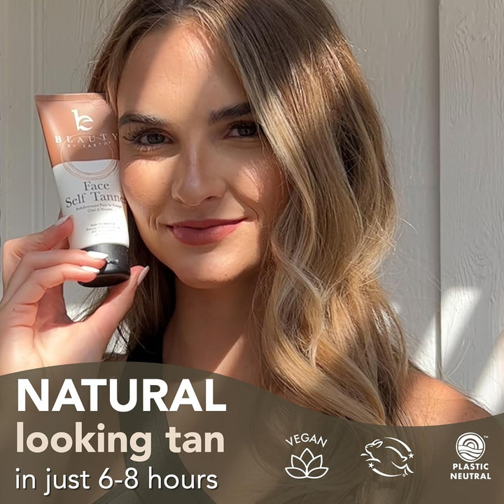 USA Made with Natural & Organic Ingredients Face Tanner - Face Self Tanning Lotion, Non Toxic Self Tanner for Face, Gradual Tan Lotion, Sunless Moisturizer for Fake Tan for Women & Men