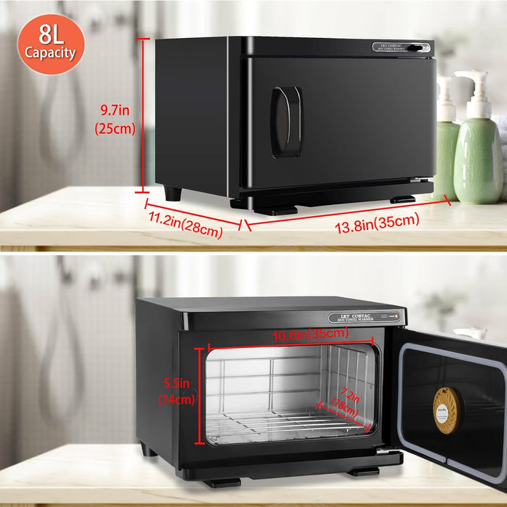 Hot Towel Warmer,Medium Towel Warmer Cabinet,Spa Hot Towel Caddy for Facial (8L Capacity)