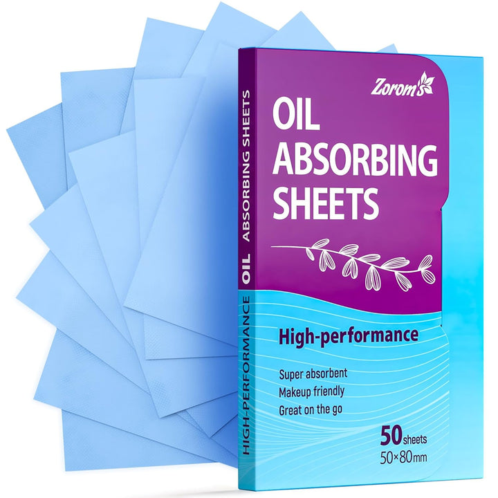 High-Performance Oil Absorbing Sheets for Face - 3 Pack (150 Sheets) - Makeup Friendly Blotting Papers for Oily Skin - Oil Blotting Sheets for Face