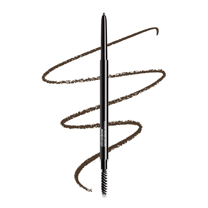 Ultimate Eyebrow Retractable Definer Pencil, Medium Brown, Dual-Sided Brow Brush, Fine Tip, Shapes, Defines, Fills Brow Makeup