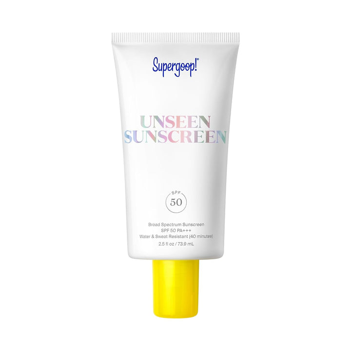 Unseen Clear Face Sunscreen - SPF 40 - Invisible + Broad Spectrum + Makeup-Gripping Primer - Weightless, Scentless, Oil Free - for All Skin Types & Tones - 1.7 Fl Oz