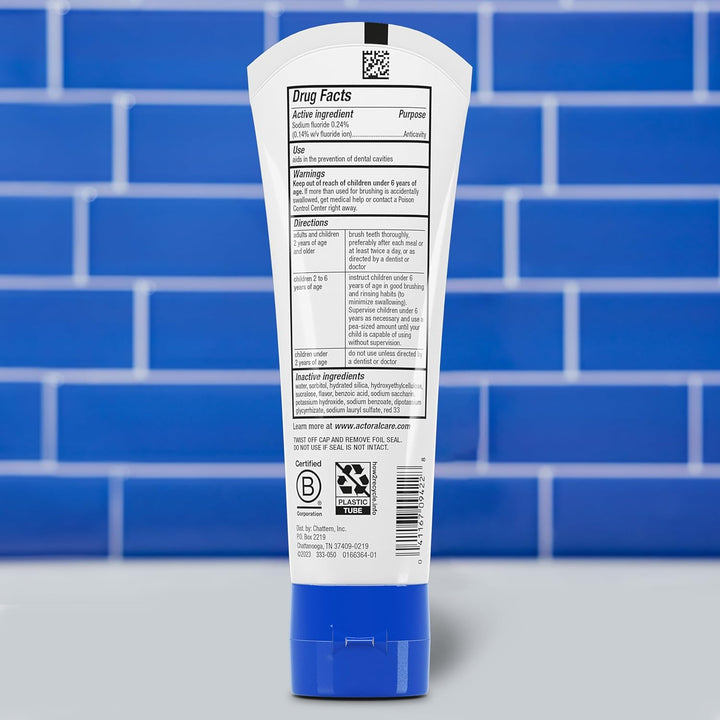 Kids Anticavity Fluoride Toothpaste 4.6 Oz. Bubble Gum Blowout