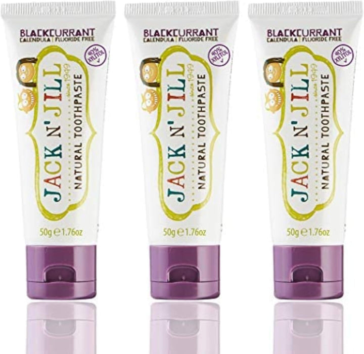 Natural Toothpaste for Kids - Fluoride Free Toothpaste, Safe to Swallow, 40% Xylitol, BPA Free - 1.76 Oz (Variety Pack of 5)