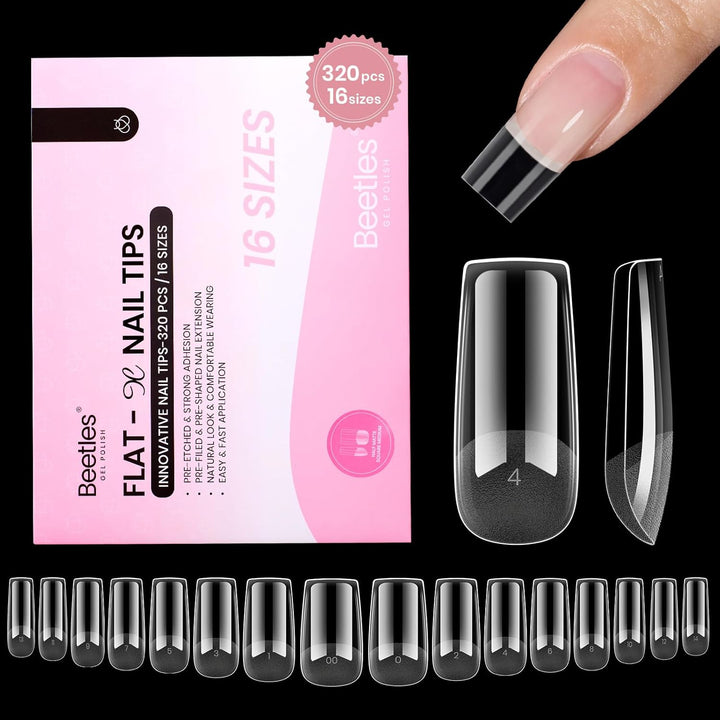 Beetles 2Pcs*20G Solid Nail Glue Gel, Tipex Soft Nail Tips Glue Super Strong for Acrylic Nails Extension Fake Nails Press on Nails, Christmas Nail Art, U V Light Required