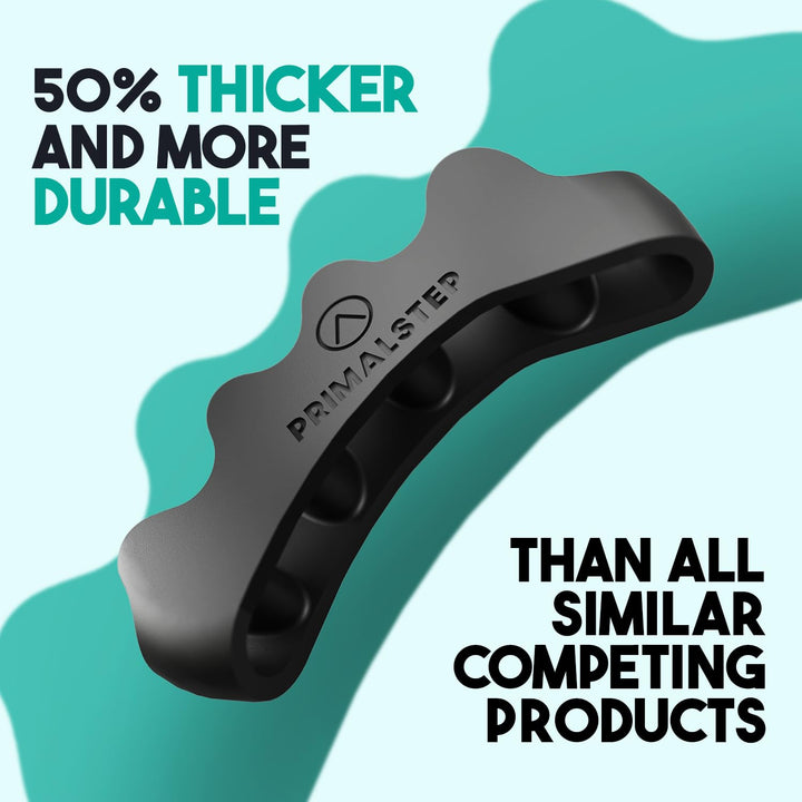 Size XL Toe Separators - over 50% Thicker & More Durable - Dr. Recommended - Loved by Those with Bunions or Plantar Fasciitis - Toe Spacers for Athletic Mobility (Extra Large)