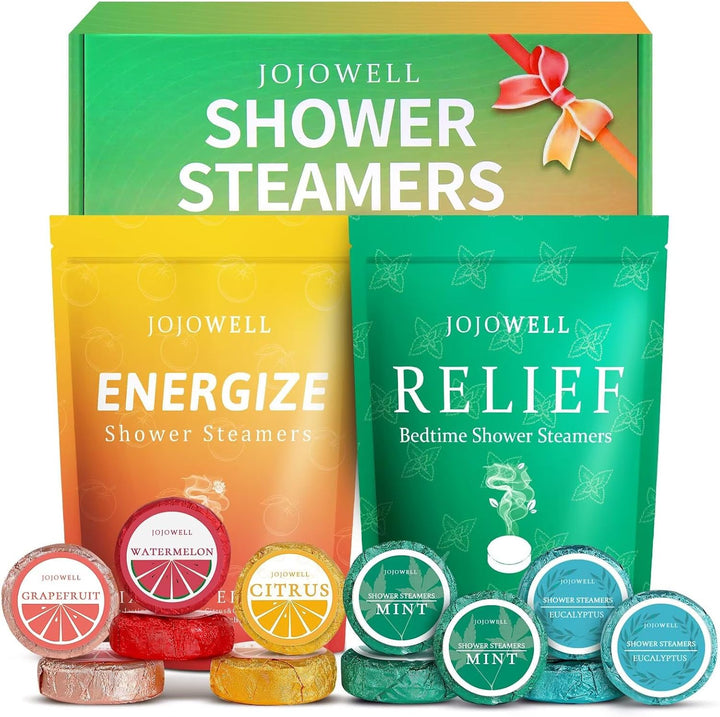 Shower Steamers Aromatherapy - 18 Pack Birthday Gifts for Women, Self Care, Christmas Gifts Stocking Stuffers for Adults, Women, Men, Mom, Teens, White Elephant, Relaxation Home SPA