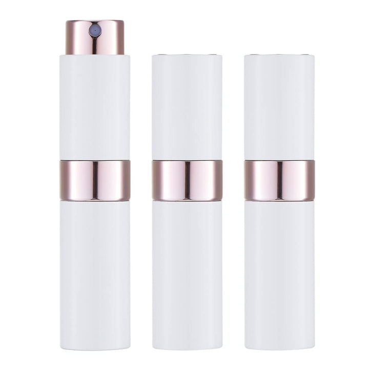 8ML Atomizer Perfume Spray Bottle for Travel (3 PCS) Empty Cologne Dispenser, Portable Sprayer (Black)