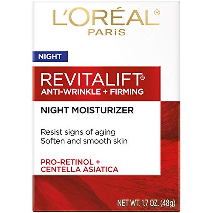 Revitalift Anti-Wrinkle and Firming Face Night Cream, Pro Retinol 1.7 Oz