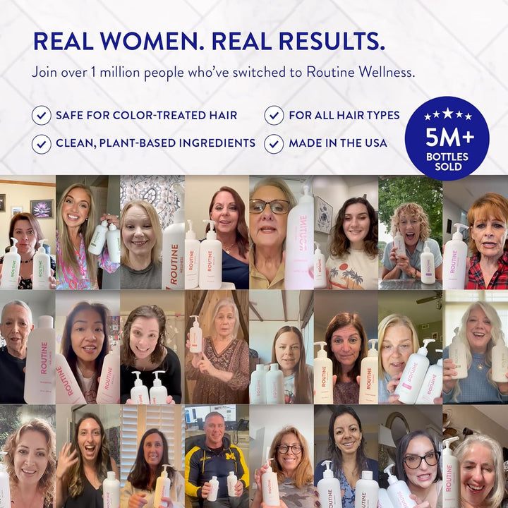 Anti-Thinning Shampoo and Conditioner Set for Thinning Hair - Biotin DHT Blocker Women & Men - Color Safe Shampoo for Hair Loss & Healthier Hair - Cucumber (Pack of 2)