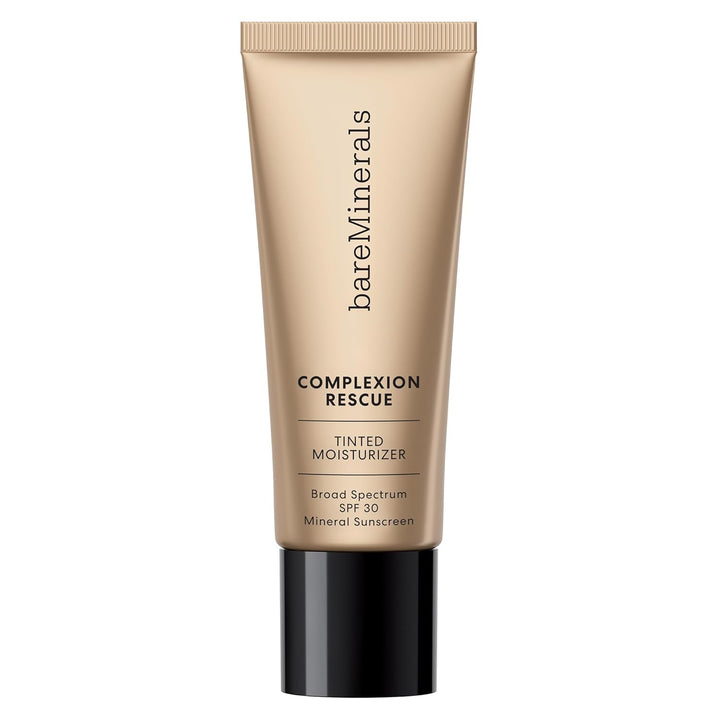Bareminerals Complexion Rescue Tinted Moisturizer for Face with SPF 30, Hydrating Vegan Tinted Mineral Sunscreen with Hyaluronic Acid, Sheer-To-Light Coverage for Dewy, Healthy-Looking Skin