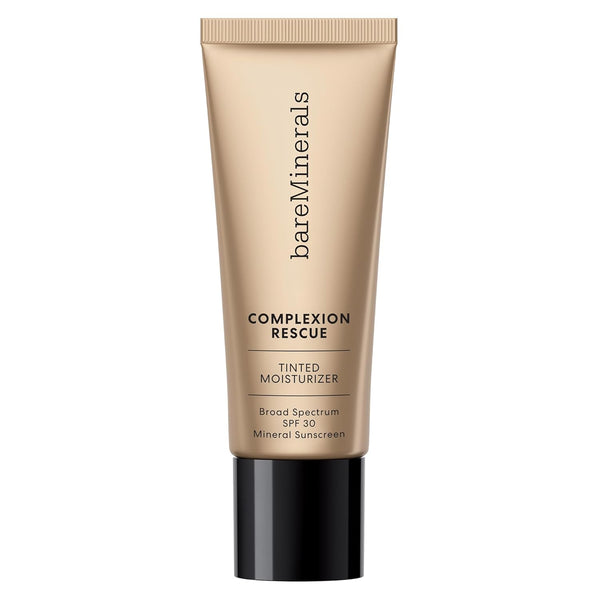 Bareminerals Complexion Rescue Tinted Moisturizer for Face with SPF 30, Hydrating Vegan Tinted Mineral Sunscreen with Hyaluronic Acid, Sheer-To-Light Coverage for Dewy, Healthy-Looking Skin