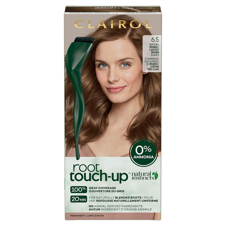 Root Touch-Up by Natural Instincts Permanent Hair Dye, 2 Black Hair Color, Pack of 1