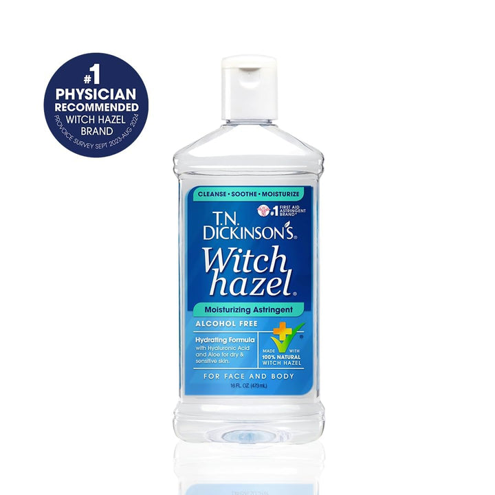 Witch Hazel Alcohol Free Moisturizing Astringent | 100% Natural Witch Hazel | Calms, Nourishes, Hydrates Skin | for Face & Body | 16 Fl Oz