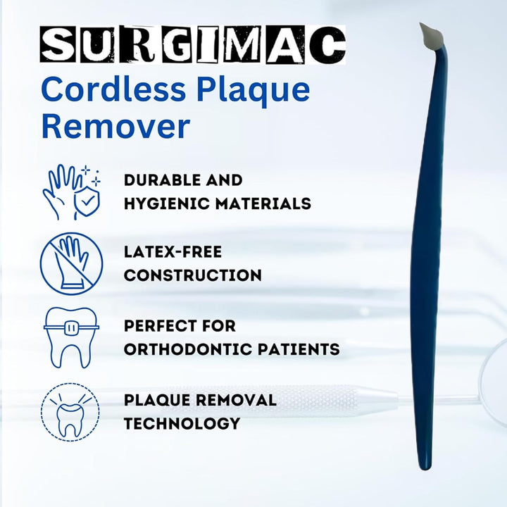 Gum Massager Dental Picks – Rubber Tip Oral Care Tools, Floss Picks for Teeth Cleaning, Plaque Remover, Soft Gum Stimulators | 3-Pack