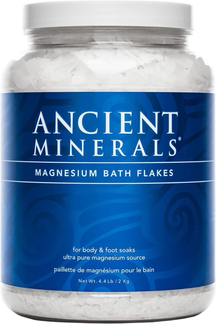 Magnesium Bath Flakes – Pure Zechstein Magnesium Chloride for Soaking and Whole-Body Replenishment, 8 Lb Bag