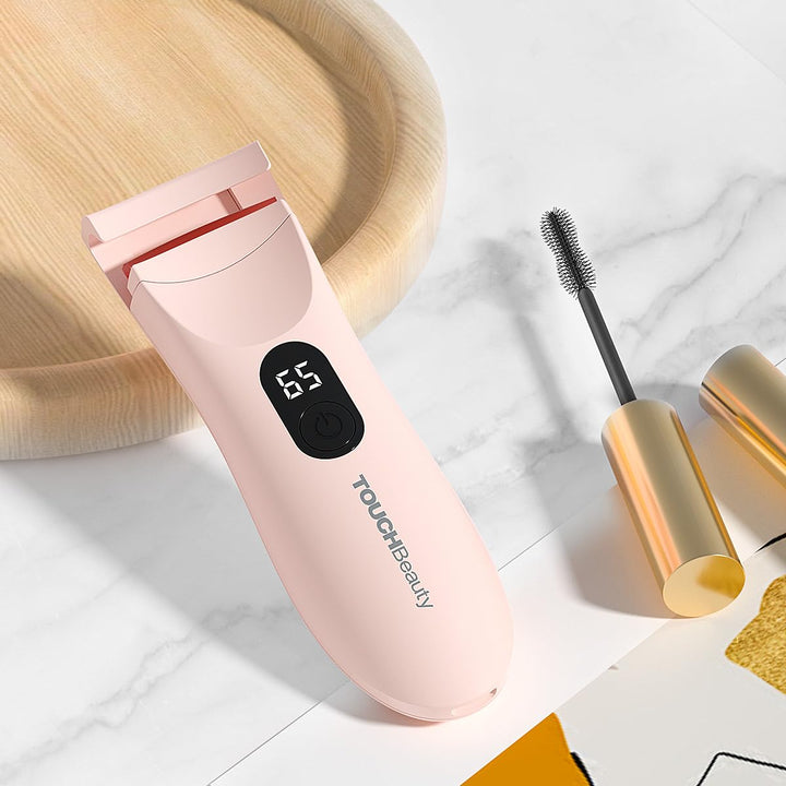Rechargeable Heated Eyelash Curler with LED Display, Featuring 3-Level Adjustable Temperature for a Natural, Long-Lasting Curl (Up to 24 Hours) Ag-2316-Pink