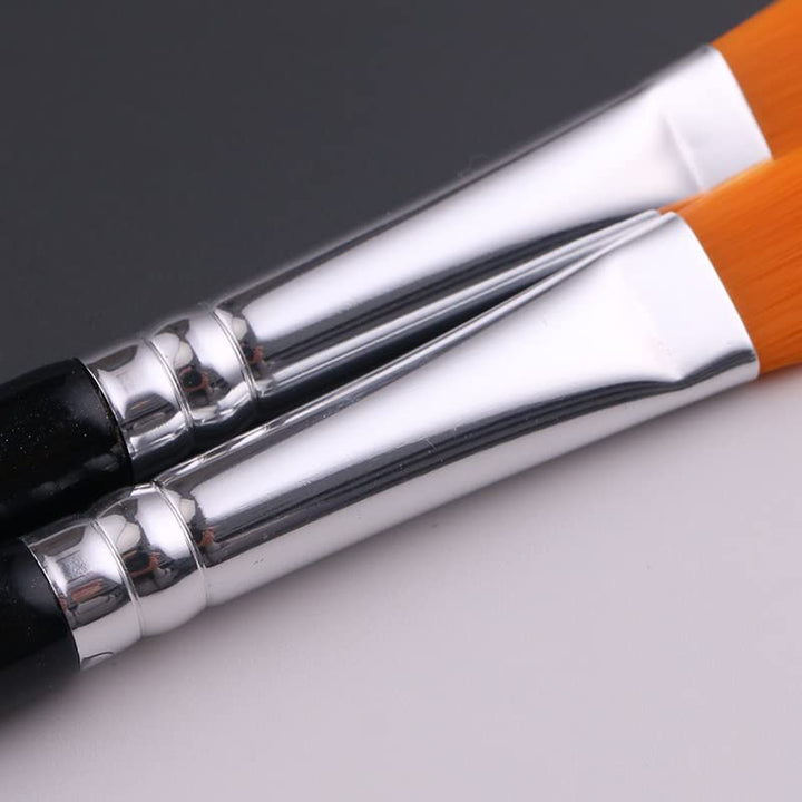 Extra Flat round Brush Eyebrow Concealer Brush，Concealer Brushs，Flat Makeup Brush，Brow Brushes (E32)