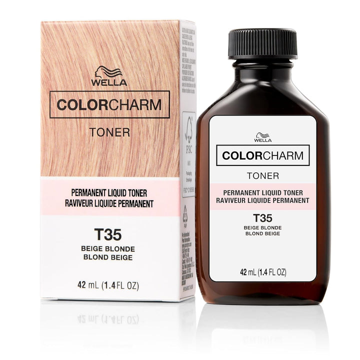 COLORCHARM Permanent Liquid Hair Toners | Neutralize Brass | Healthy-Looking Blondes Tones | Vegan & Free of Parabens | 1.4 Floz